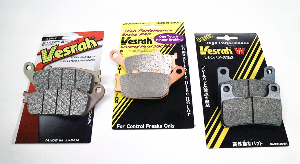 Vesrah VD-165/4JL Sintered Metal Brake Pads Sintered/Metal VD-165/4JL 1721-0174